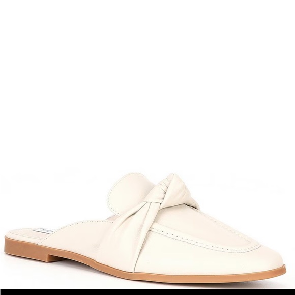 Steve Madden Chart Leather Knot Detail Flat Mules Mules NIB - Picture 16 of 16